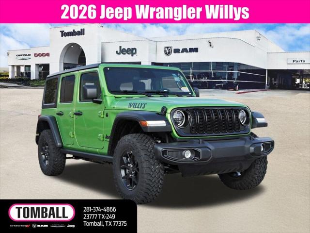 2026 Jeep Wrangler WRANGLER 4-DOOR WILLYS 2026 Jeep Wrangler WRANGLER 4-DOOR WILLYS