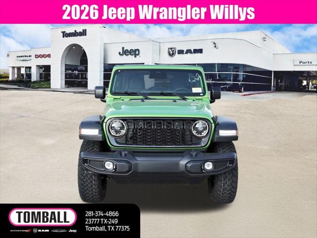 2026 Jeep Wrangler WRANGLER 4-DOOR WILLYS 2026 Jeep Wrangler WRANGLER 4-DOOR WILLYS