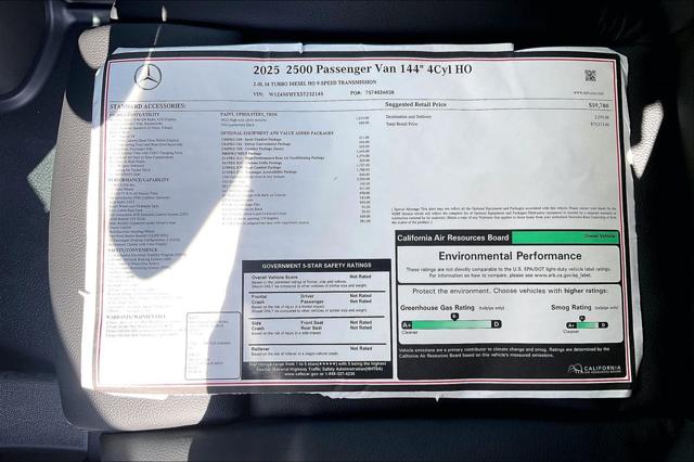 2025 Mercedes-Benz Sprinter 2500 Passenger 144 WB
