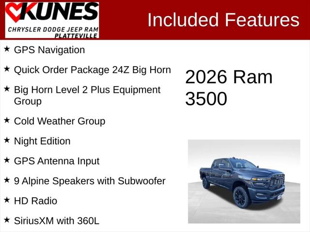 2026 RAM Ram 3500 RAM 3500 BIG HORN CREW CAB 4X4 64 BOX