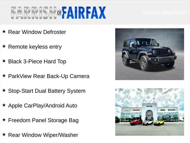 2026 Jeep Wrangler WRANGLER 2-DOOR SPORT S 2026 Jeep Wrangler WRANGLER 2-DOOR SPORT S