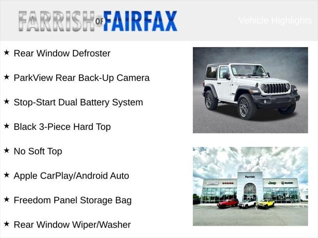 2026 Jeep Wrangler WRANGLER 2-DOOR SPORT S 2026 Jeep Wrangler WRANGLER 2-DOOR SPORT S