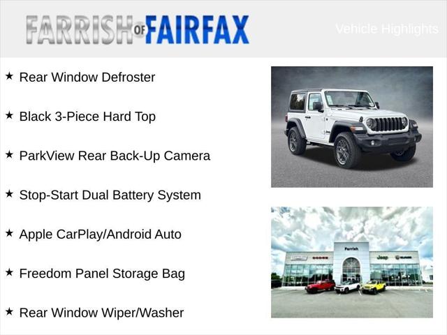 2026 Jeep Wrangler WRANGLER 2-DOOR SPORT S 2026 Jeep Wrangler WRANGLER 2-DOOR SPORT S