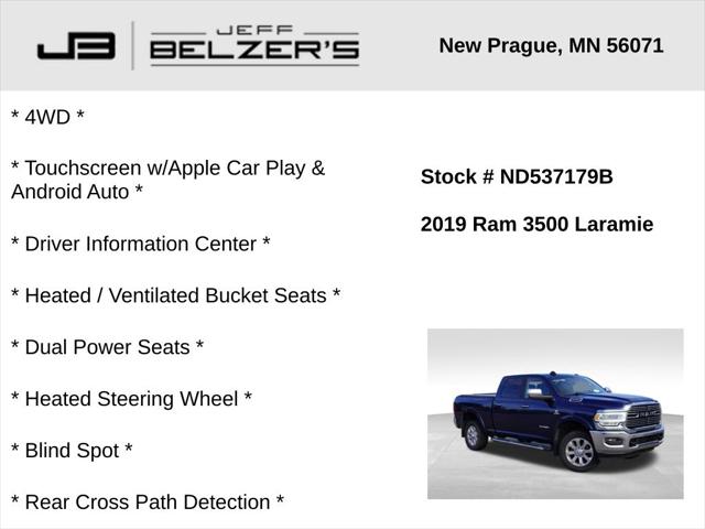 2019 RAM 3500 Laramie Crew Cab 4x4 64 Box