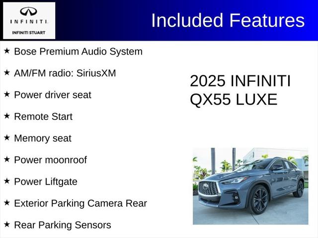 2025 INFINITI QX55 LUXE AWD 2025 INFINITI QX55 LUXE AWD