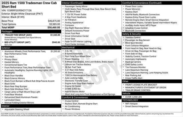 2025 RAM 1500 Tradesman Crew Cab 4x4 57 Box
