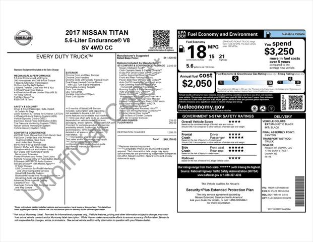 2017 Nissan TITAN SV 2017 Nissan TITAN SV
