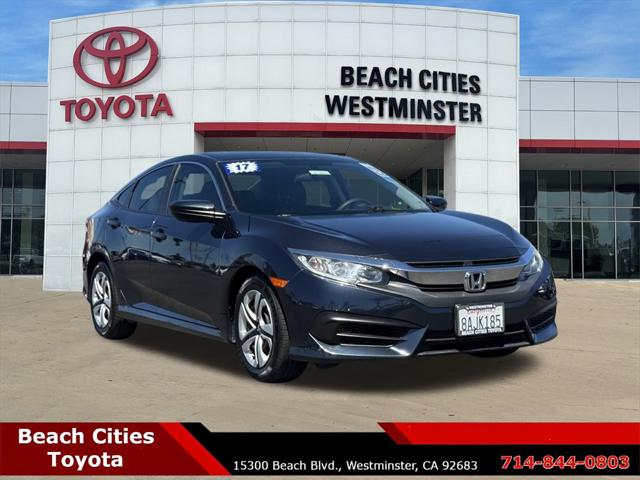Used 2017 Honda Civic LX with VIN 2HGFC2F55HH560881 for sale in Westminster, CA