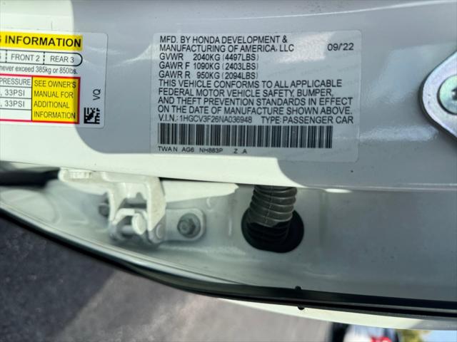 2022 Honda Accord Hybrid Sport