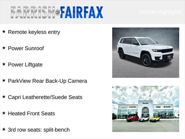 2025 Jeep Grand Cherokee GRAND CHEROKEE L ALTITUDE X 4X4 2025 Jeep Grand Cherokee GRAND CHEROKEE L ALTITUDE X 4X4