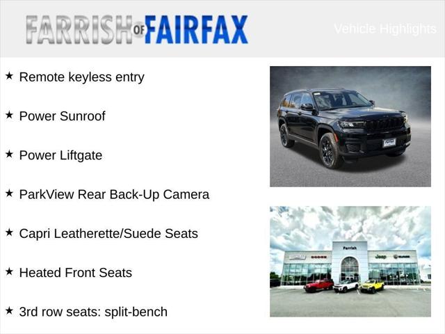 2025 Jeep Grand Cherokee L GRAND CHEROKEE L ALTITUDE X 4X4 2025 Jeep Grand Cherokee L GRAND CHEROKEE L ALTITUDE X 4X4