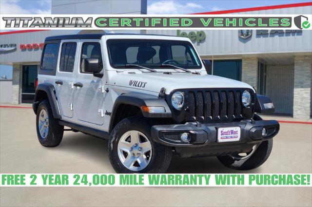 2022 Jeep Wrangler Unlimited Willys Sport 4x4 2022 Jeep Wrangler Unlimited Willys Sport 4x4