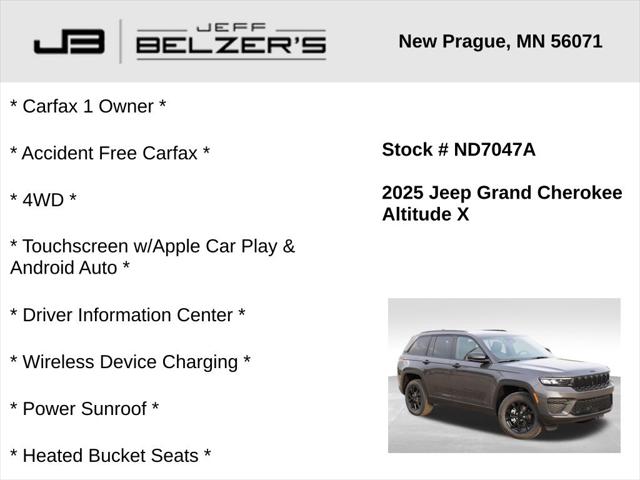2025 Jeep Grand Cherokee Altitude X 4x4 2025 Jeep Grand Cherokee Altitude X 4x4