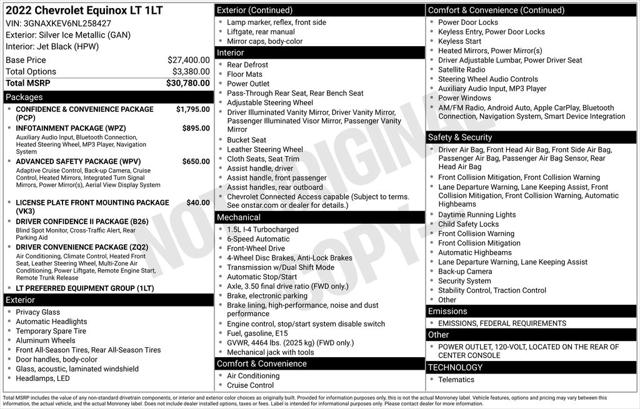 2022 Chevrolet Equinox FWD LT