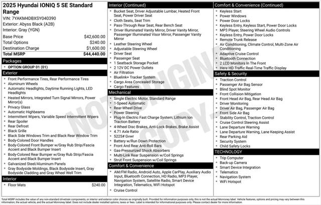 2025 Hyundai IONIQ 5 SE Standard Range