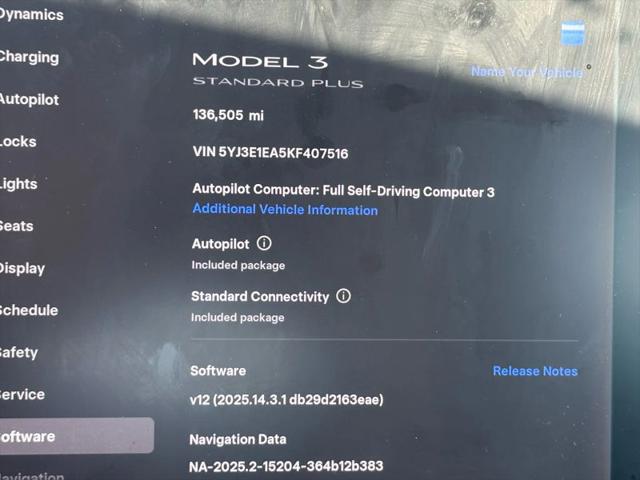 2019 Tesla Model 3 Standard Range Plus