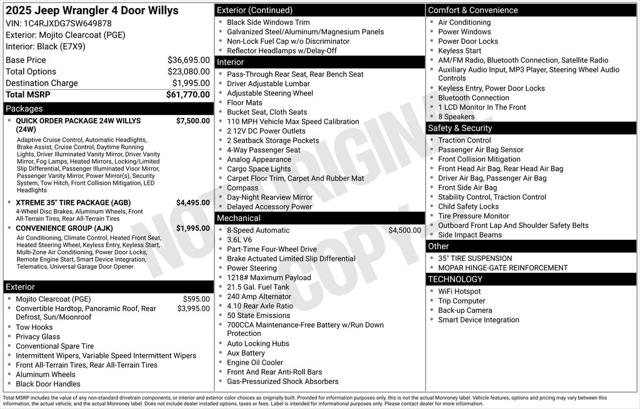 2025 Jeep Wrangler 4-Door Willys 4x4