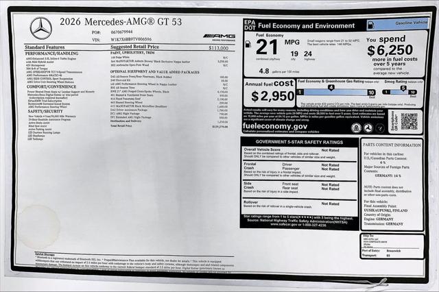 2026 Mercedes-Benz AMG GT 53 Base