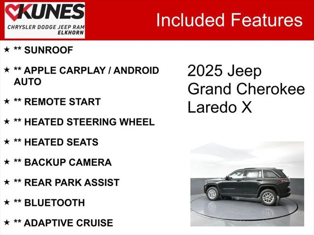 2025 Jeep Grand Cherokee GRAND CHEROKEE LAREDO X 4X4 2025 Jeep Grand Cherokee GRAND CHEROKEE LAREDO X 4X4
