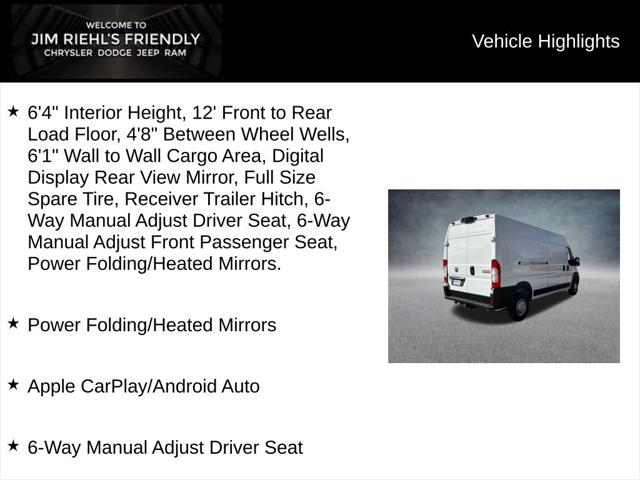 2026 RAM Ram ProMaster RAM PROMASTER 2500 TRADESMAN CARGO VAN HIGH ROOF 159 WB