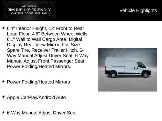 2026 RAM Ram ProMaster RAM PROMASTER 2500 TRADESMAN CARGO VAN HIGH ROOF 159 WB