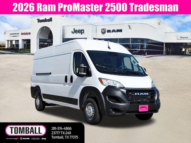 2026 RAM Ram ProMaster RAM PROMASTER 2500 TRADESMAN CARGO VAN HIGH ROOF 159 WB 2026 RAM Ram ProMaster RAM PROMASTER 2500 TRADESMAN CARGO VAN HIGH ROOF 159 WB
