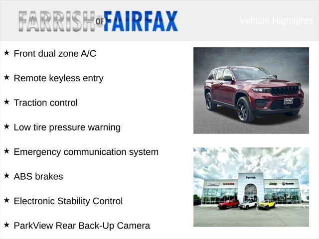 2025 Jeep Grand Cherokee GRAND CHEROKEE ALTITUDE X 4X4 2025 Jeep Grand Cherokee GRAND CHEROKEE ALTITUDE X 4X4