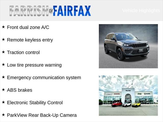 2025 Jeep Grand Cherokee GRAND CHEROKEE ALTITUDE X 4X4 2025 Jeep Grand Cherokee GRAND CHEROKEE ALTITUDE X 4X4