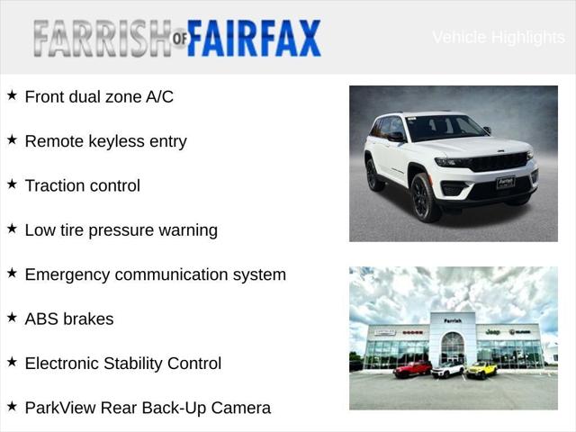 2025 Jeep Grand Cherokee GRAND CHEROKEE ALTITUDE X 4X4 2025 Jeep Grand Cherokee GRAND CHEROKEE ALTITUDE X 4X4