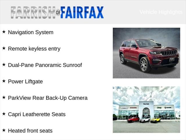 2025 Jeep Grand Cherokee GRAND CHEROKEE LIMITED 4X4 2025 Jeep Grand Cherokee GRAND CHEROKEE LIMITED 4X4