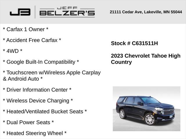 2023 Chevrolet Tahoe 4WD High Country