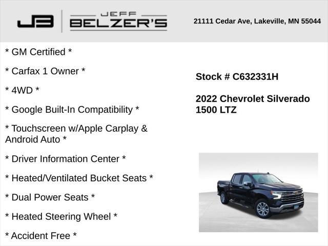 2022 Chevrolet Silverado 1500 4WD Crew Cab Short Bed LTZ