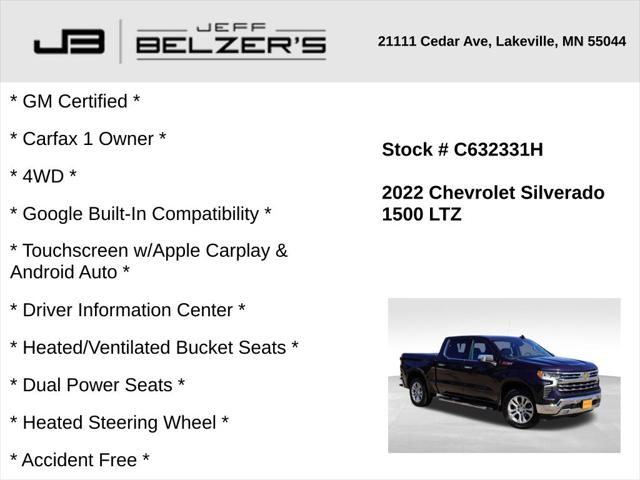 2022 Chevrolet Silverado 1500 4WD Crew Cab Short Bed LTZ 2022 Chevrolet Silverado 1500 4WD Crew Cab Short Bed LTZ