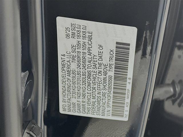 2025 Honda Ridgeline RTL