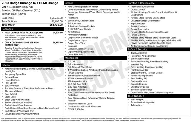 2023 Dodge Durango Hemi Orange AWD
