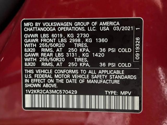 2021 Volkswagen Atlas 3.6L V6 SE w/Technology