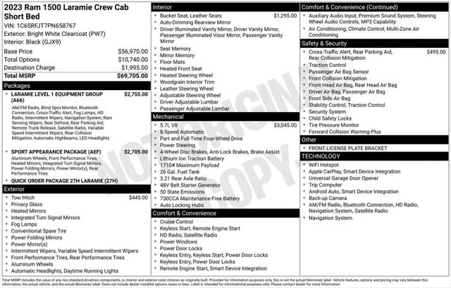 2023 Ram 1500 Laramie Crew Cab 4x4 57 Box