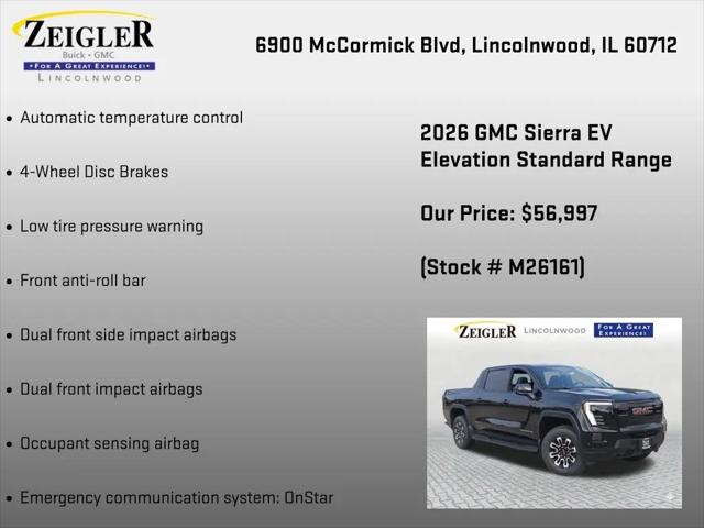 2026 GMC Sierra Standard Range Elevation