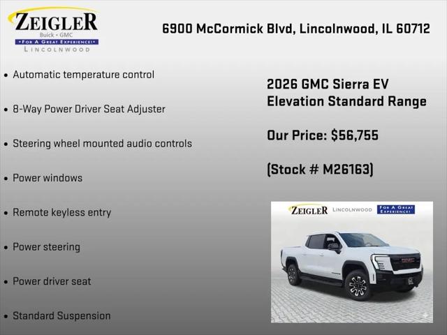 2026 GMC Sierra Standard Range Elevation