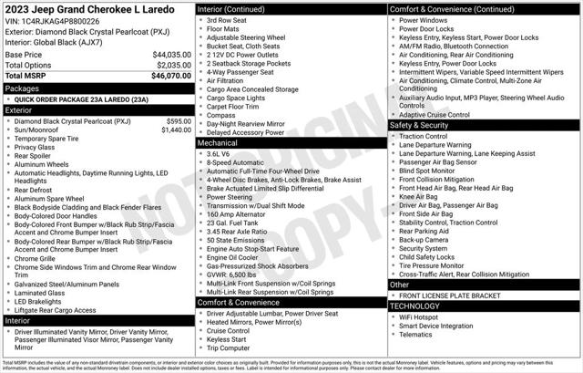2023 Jeep Grand Cherokee L Laredo 4x4