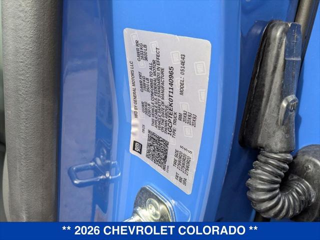 2026 Chevrolet Colorado Trail Boss, 4WD
