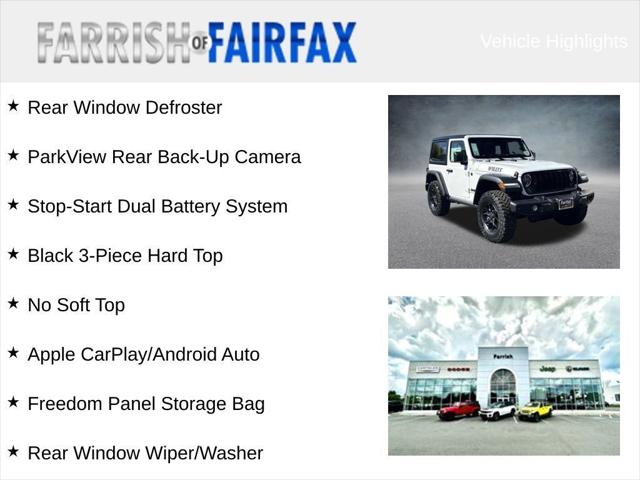 2026 Jeep Wrangler WRANGLER 2-DOOR WILLYS 2026 Jeep Wrangler WRANGLER 2-DOOR WILLYS