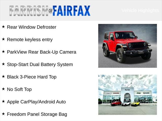 2026 Jeep Wrangler WRANGLER 2-DOOR WILLYS 2026 Jeep Wrangler WRANGLER 2-DOOR WILLYS