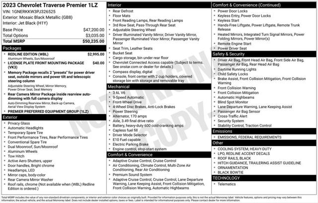 2023 Chevrolet Traverse FWD Premier