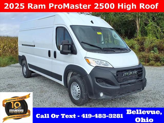2025 RAM ProMaster 2500 Cargo Van Tradesman High Roof 159 WB w/Pass Seat