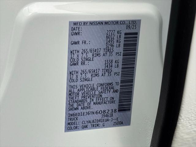 2026 Nissan Frontier Crew Cab SV 4x2