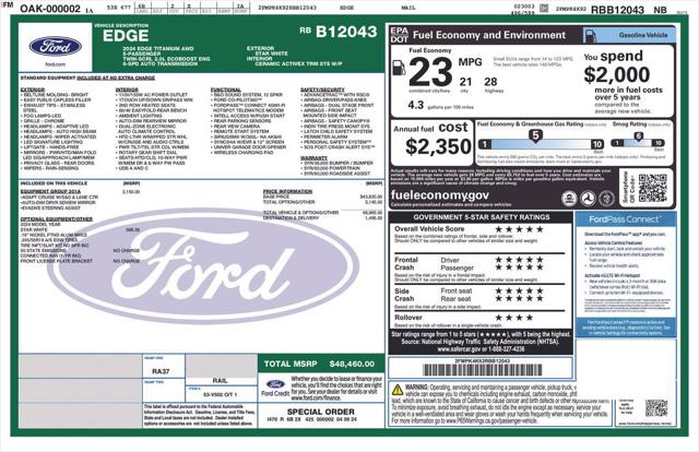 2024 Ford Edge Titanium 2024 Ford Edge Titanium