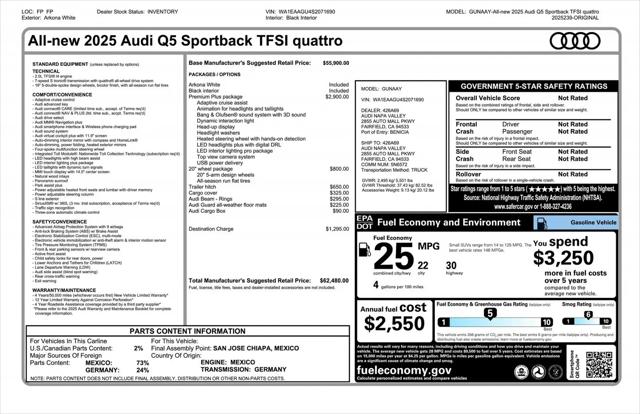 2025 Audi Q5 Premium Plus TFSI quattro S tronic