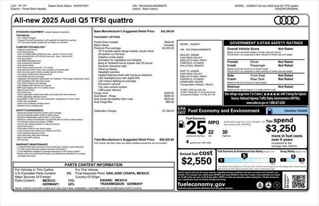 2025 Audi Q5 Premium Plus TFSI quattro S tronic