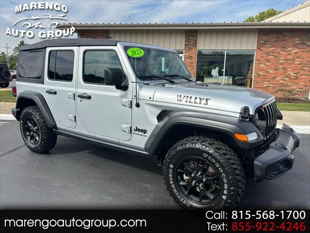 2023 Jeep Wrangler 4-Door Willys 4x4 for sale in Marengo, IL